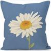 Year Daisy Flower Linen Pillow Case Home Decor Hydrangea Sofa Pillow Cushion