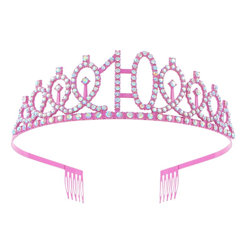 Girls Birthday Party Princesses Crowns Alloys Adjustable  Headbands For Birthday Celebrations