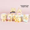 Bear Butter Cute Donut Burger Swing Food Series Model Ornament Set Desktop Decor