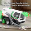 1:50 Scale Vacuum Sweeper Cleaning Truck Toys Cars Models Alloy Diecast with Light Music Engineering Vehicle for Kids Day Gifts