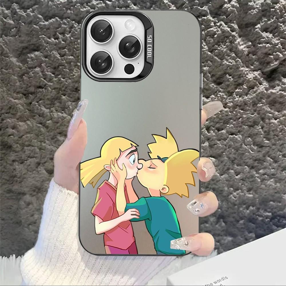 Hey Arnold Phone Case For IPhone 16 15 14 13 12 11 Pro Max X XR XSMAX 8 7 Plus Matte Shockproof Back Cover