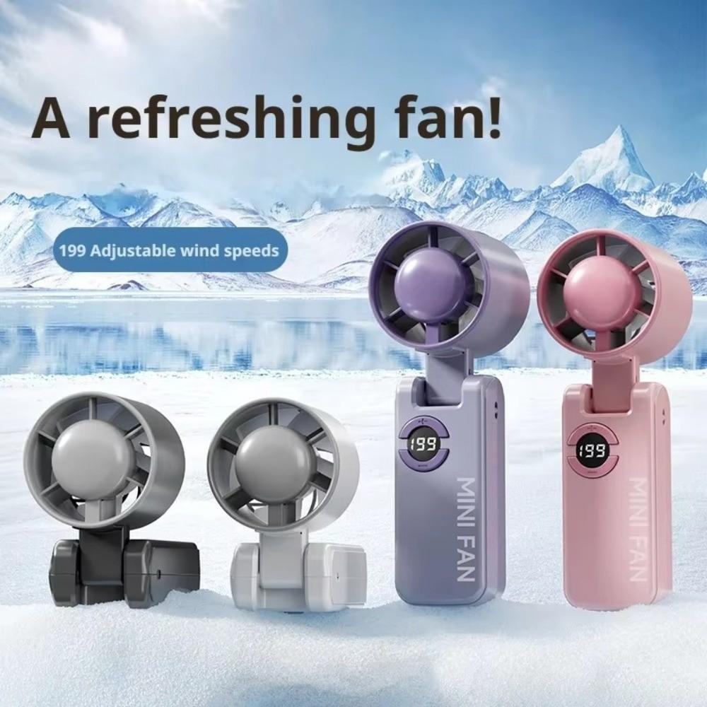 Powerful High-speed Fan USB Rechargeable MINI Turbo Fan Summer Handheld Fan Outdoor Travel