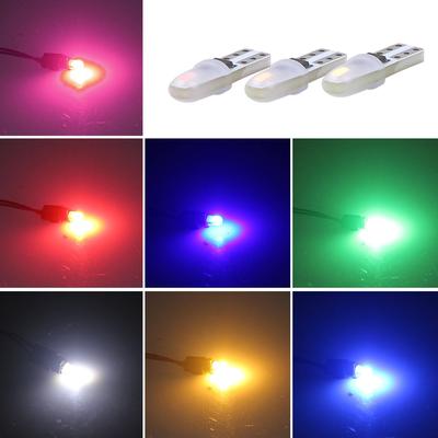 10Pcs/Lot T5 Dashboard Lights 3014 2SMD LED Light Car Interior Light Auto Side Wedge Instrument Gauge Lamp Bulbs