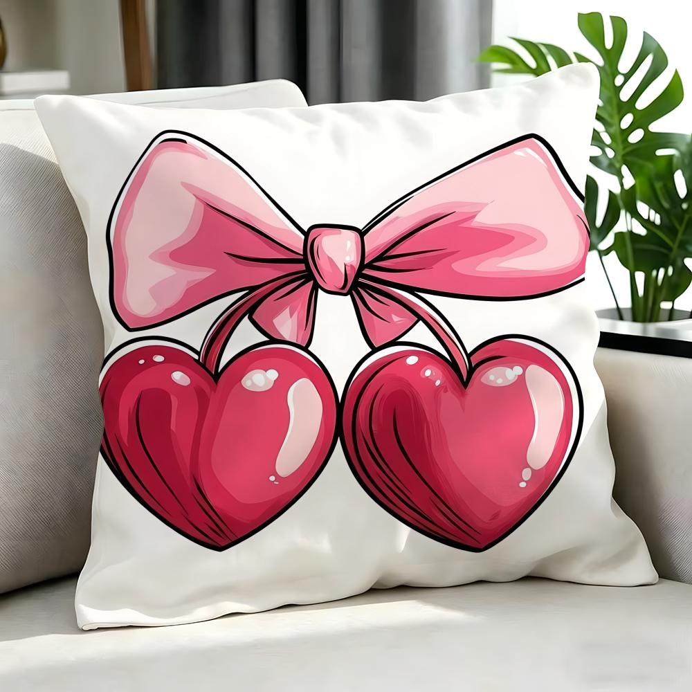 Holiday Valentine'S Day Cushion Cover Cushion Cover Set 4Pcs 50X50 45X45 40X40 Pillowcase Decorative Sofa Home Decor