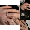 2023 New Minimalist Geometric Wide Ring Adjustable Couples Ring For Men And Women