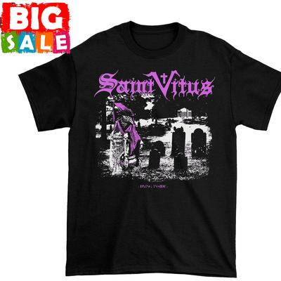 Morire Dentro Saint Vitus Band Maglietta Nera Top T-shirt Cotone Tutte le Taglie