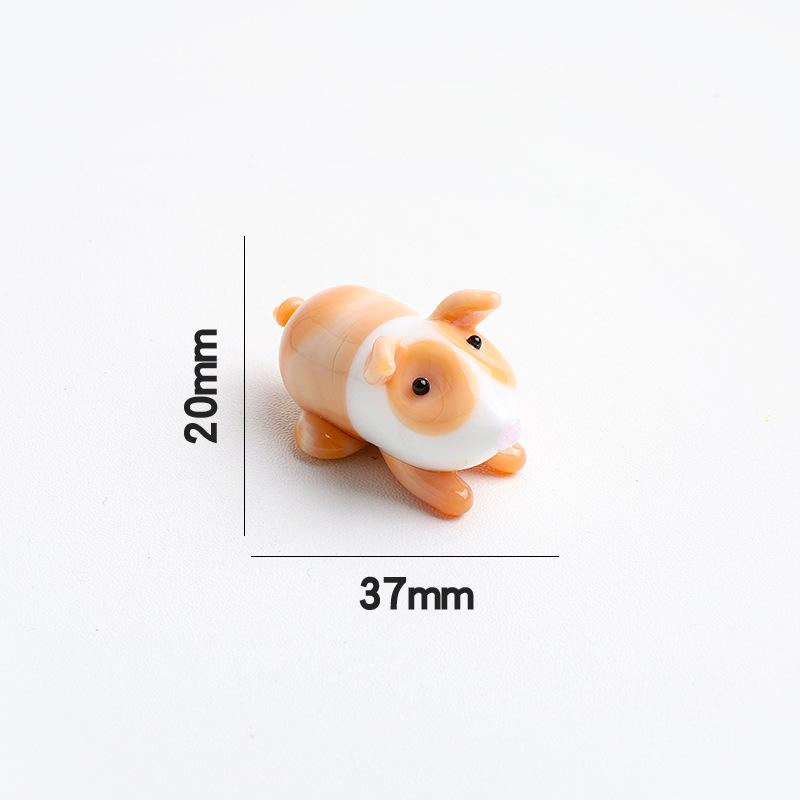 Creative Japanese-style Mini Glass Animals Ornaments Cute Forest Animal Owl Deer Tiger Glass Ornament Home Decor Accessories