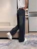 Girls' Fleece-Lined Wide-Leg Winter Jeans: 2025 New Style, Thickened & Warm for Middle To Big Kids