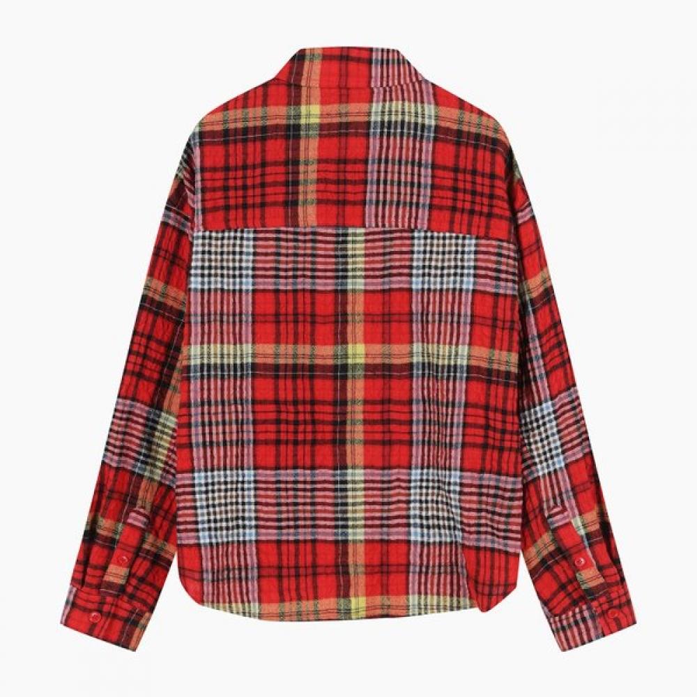 Benetton Check Blouse Margot Bablf1541