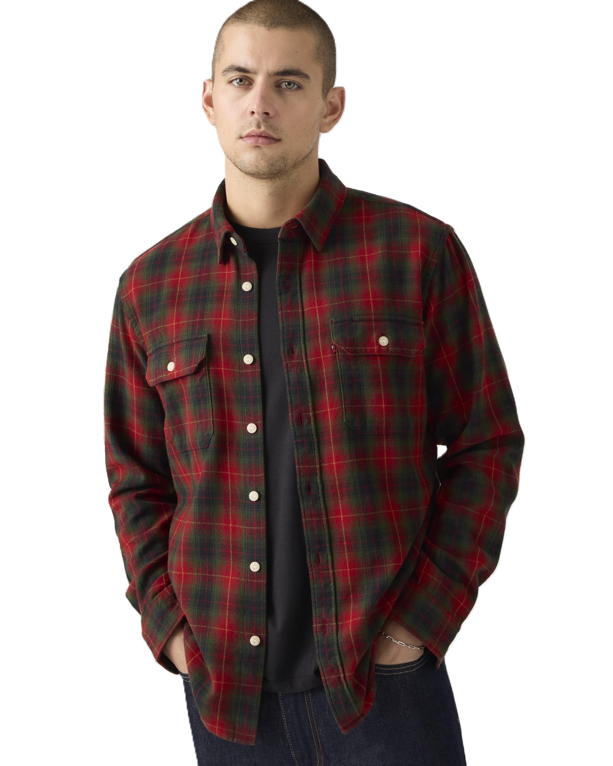 

Levi s JACKSON WORKER Check Worker Shirt Long Sleeve Men s 19573-0284 US S