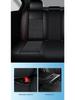 Four-Season Universal Car Seat Cushion - Nappa Leather & Ice Silk, Breathable and Stylish.