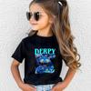 Kpop Korean Wave Witch Hunting Team Tiger Printed Children's T-shirt