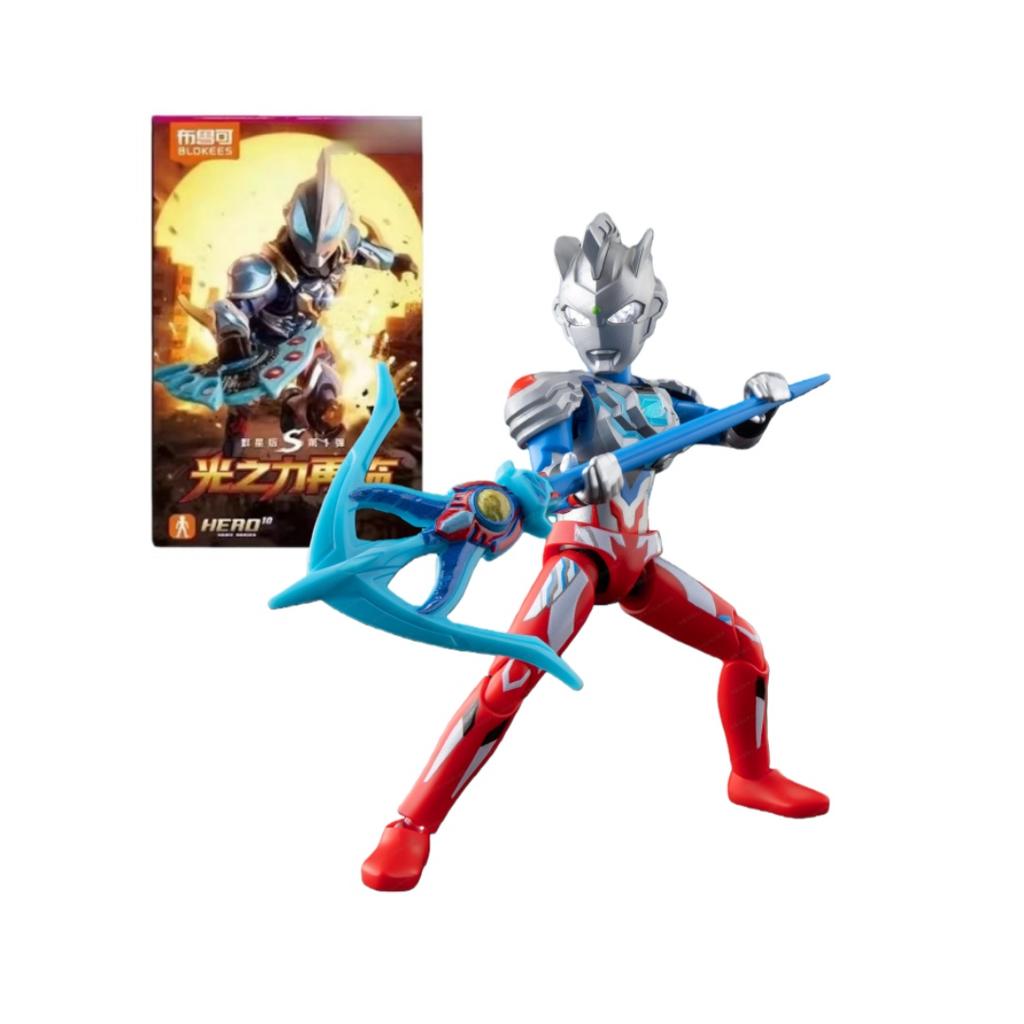 Blokees Ultraman Building Blocks Star Version S Wave 1 Genuine Geed Tiga Assembled Action Figure Toy In Stock