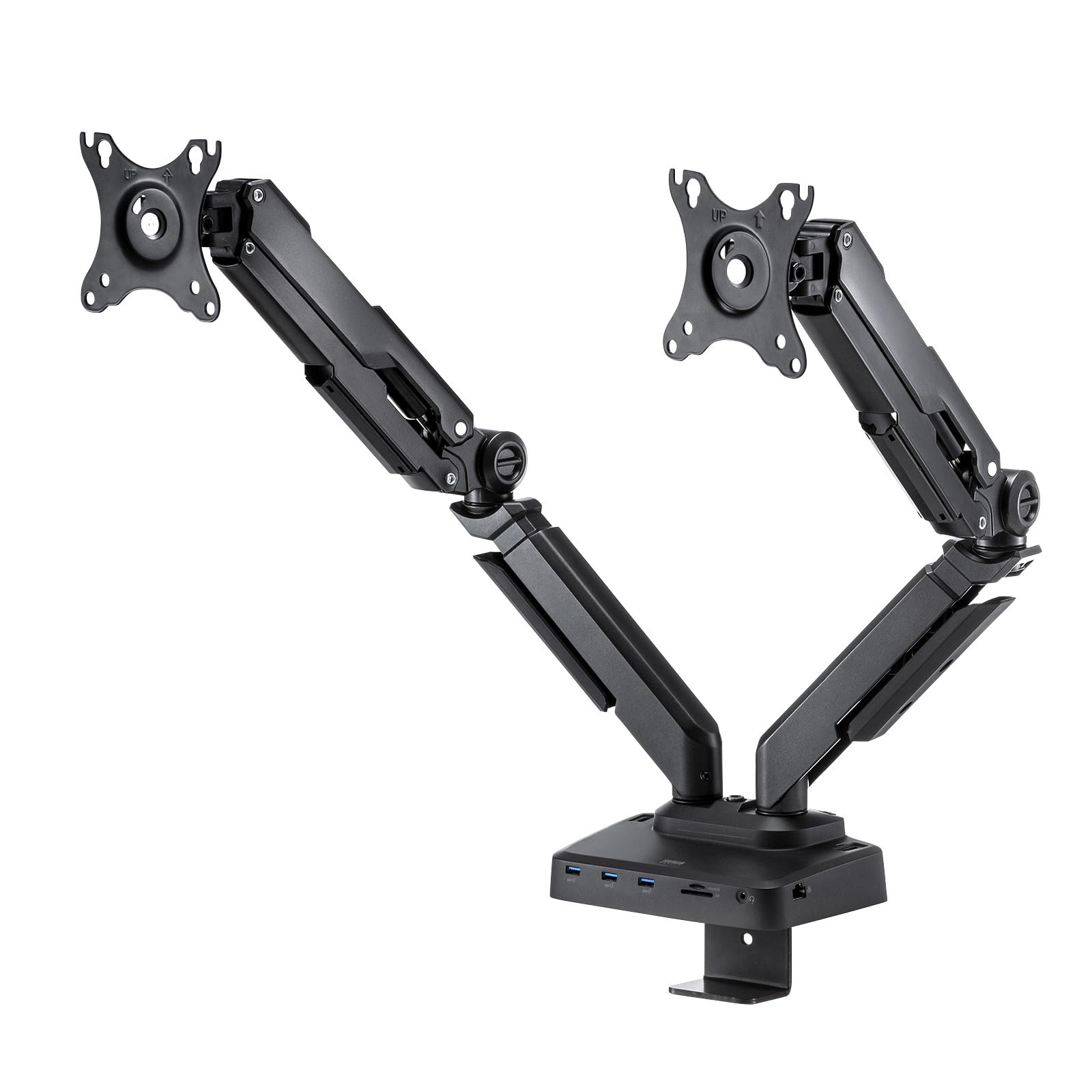 

Sanwa Supply Monitor Arm with Docking Station Gas Spring (Dual Arm, Type) CR-LACDK2402BK чёрный