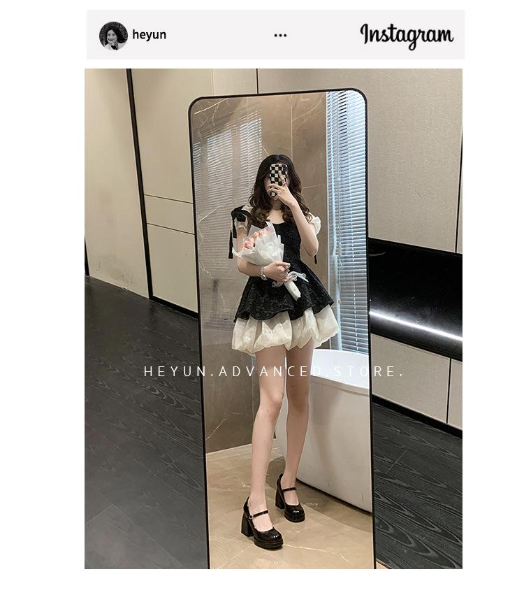 French New Broadband Thick Heel High Heels Women's 2025 Versatile Lolita Outer Wear Platform Small Leather Shoes Light Mouth Single Shoes