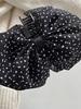 Large Hair Bow Clips for Women Black Silk Hair Bow Clips Long Tail French Hair Ribbon Coquette Bows Hair Accessories for Girls