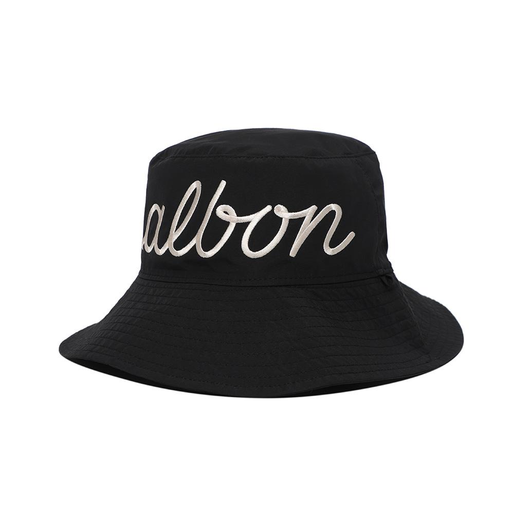 MALBON GOLF Pattern Reversible Bucket Hat Black