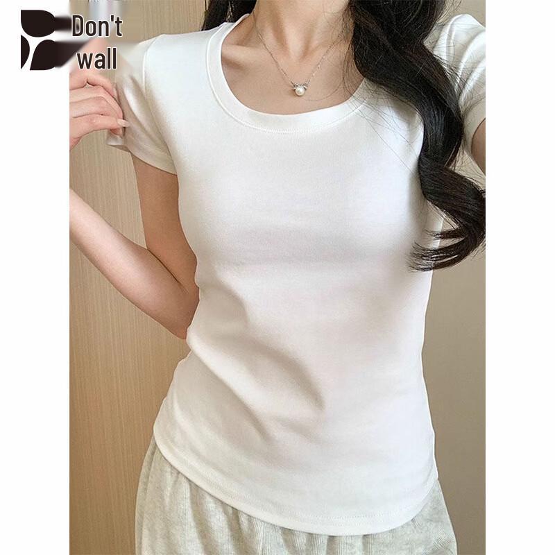 Women s Straight Shoulder Short Sleeve T-Shirt M