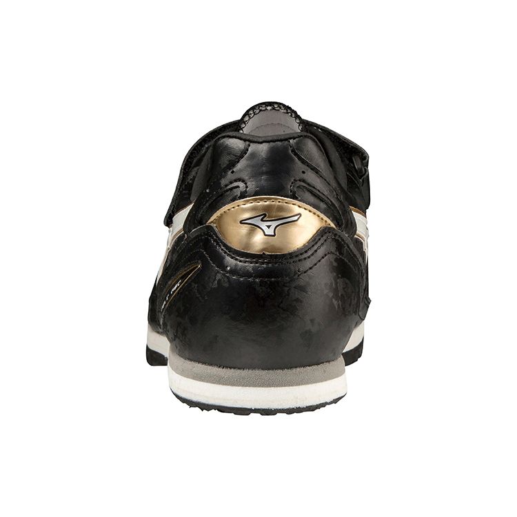 Mizuno Field Geo AJ-C Low Top Professional Running Shoes Unisex sneaker Black White Gold U1GA204152