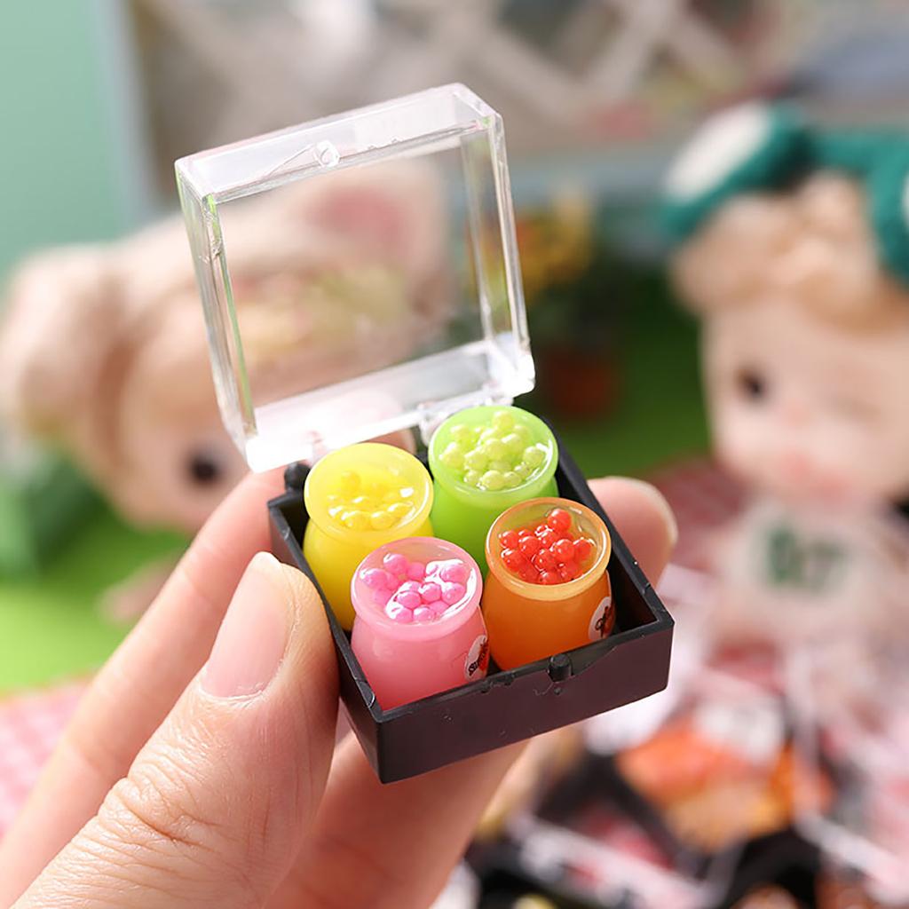 1:12 Scale Cute Dollhouses Dessert Cake Model Indoor Furniture Simulations Plastic Pretend Play Toy Model Toy for Girl