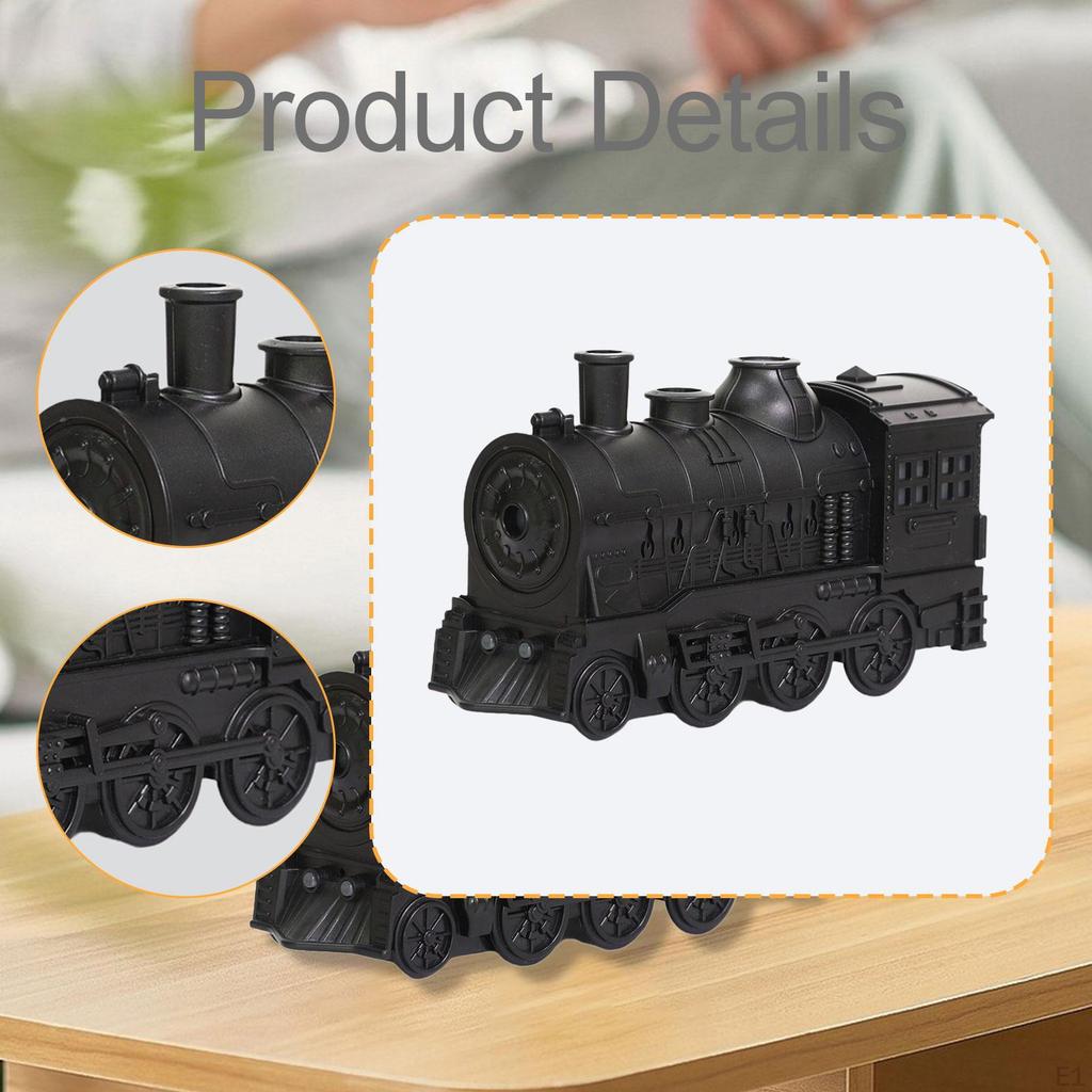 Retro Train Design Aroma Diffuser and Humidifier 24x8.3x13.8cm UK 220V for , Working, Reading