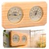 2 In 1 Sauna Thermometer and Hygrometer Wall Mount Design Dual Temperature and Humidity Gauge Split Dial Design for Sauna Room