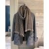 NINA SOLOR 100% Cashmere Houndstooth Scarf Shawl