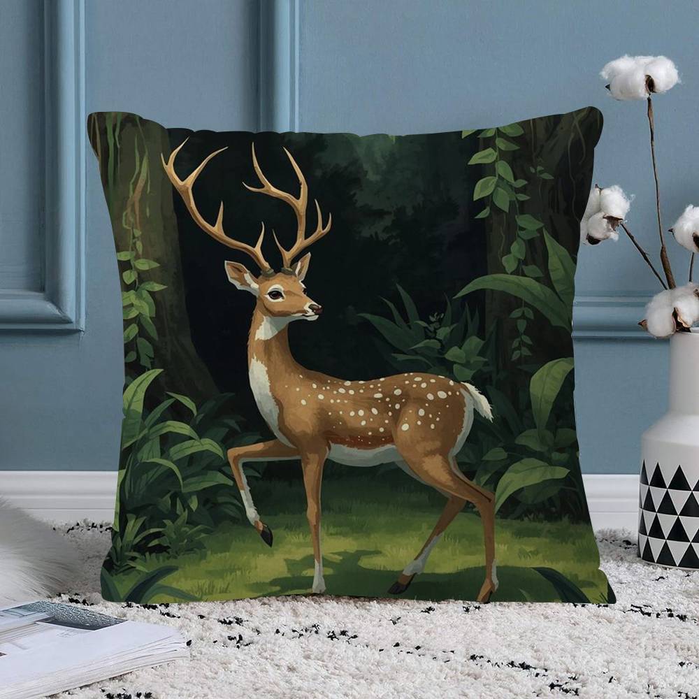 

Lovely Wild Animal Dee Cushion Cover Pillowcase Upholstery Sofa Throw Pillow Home Decor Pillowcas 30x30 cm