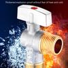 Brass Turn Shutoff Valves 1/2" Connection Heavy Duty Angle Stops Valves Quick Fixing for Water Heater & Sink Faucet