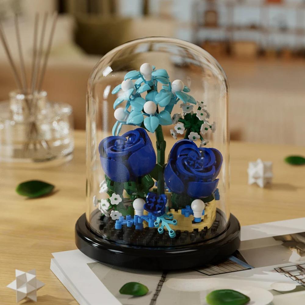 Micro Particle Building Block Bouquet Handmade Gift, Children's Puzzle Toy Handmade DIY Sunflower Desktop Decoration Ornament