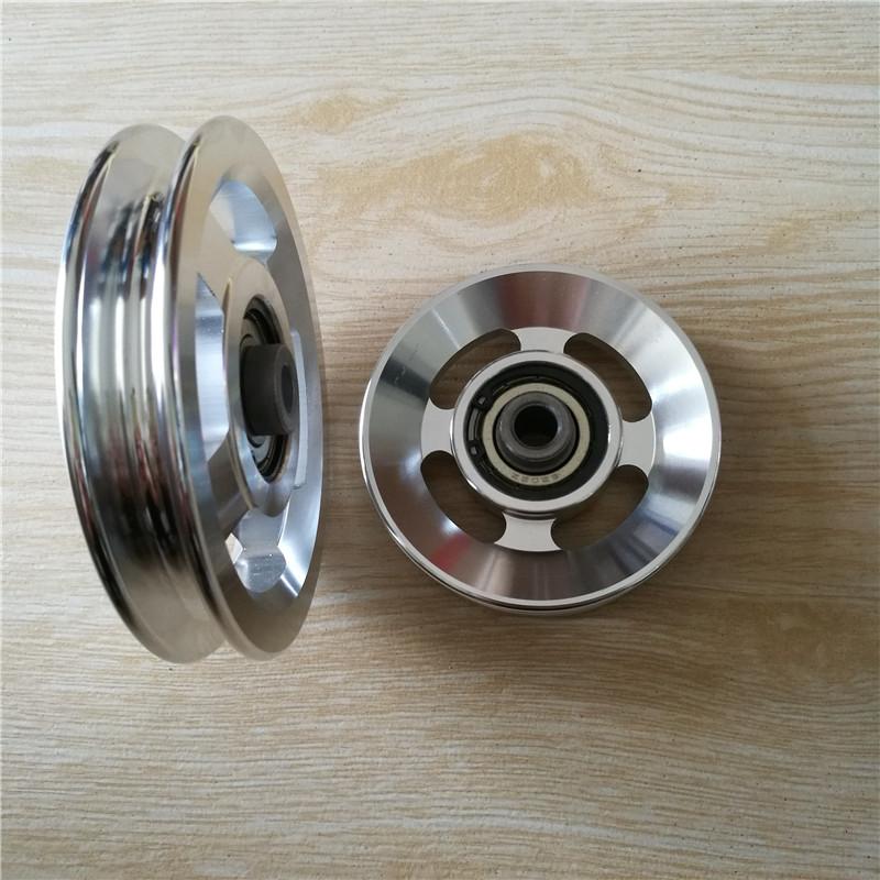 Universal Aluminium Alloy Bearing Pulley Wheel Diameter 73mm&88mm&95mm&110mm&114mm 5 Size Suitable for Transmission Equipment