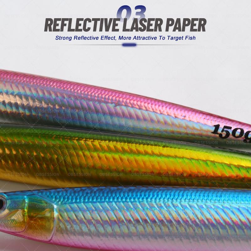 TEASER J87 150g 180g Fast Sink Luminous Boat Fishing Jig Saltwater Tuna Trolling Jigger Bait Jigging Lure
