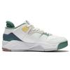 Li Ning Abrasion Resistant Low Top Vintage Basketball Shoes Women's White Green AGBS032-2