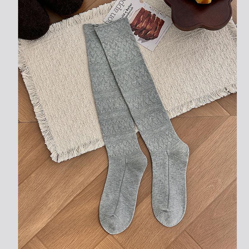 Gray Ankle Socks for Children, Matching Boots. Spring and Autumn Style Cotton Socks. Long Tube Boots. Sunscreen Long Tube Lace-up Socks for Summer.