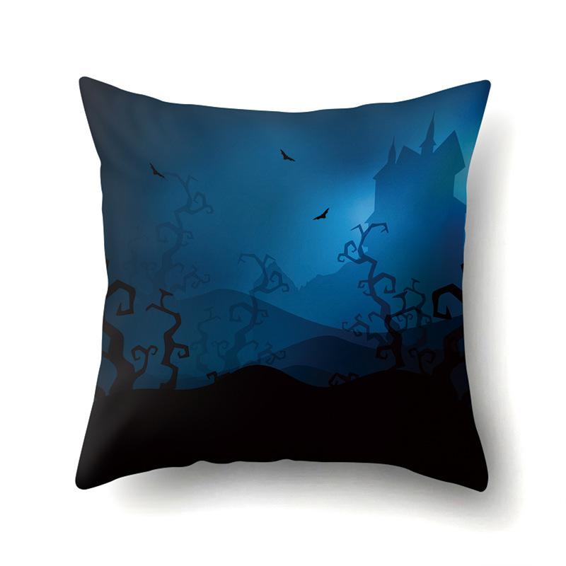 Halloween Pillowcase Car Waist Pillow Pumpkin Sofa Cushion Cover Office Home Living Room Pillowcase