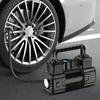Auto Inflatable Pump 12V 150PSI Dual Cylinder Heavy Duty Air Compressor with Pressure Gauge LED Light for Car Moto Bicycle Balls