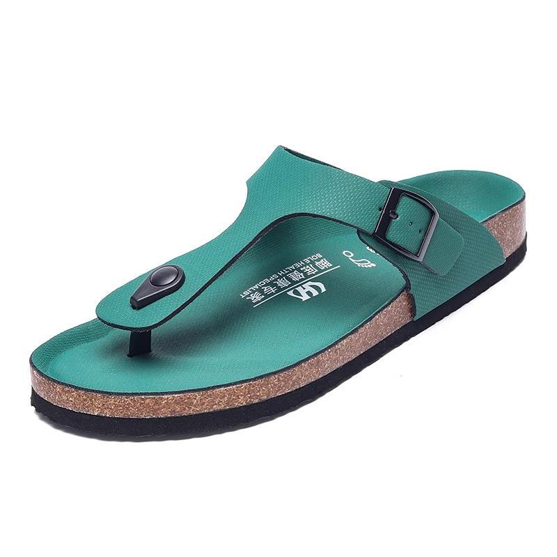 Fashion Flats Beach Slippers Mens Slip On Shoes Half Drag Leather Street Personality Mens Flip Flops Men Casual Walking White Sandals
