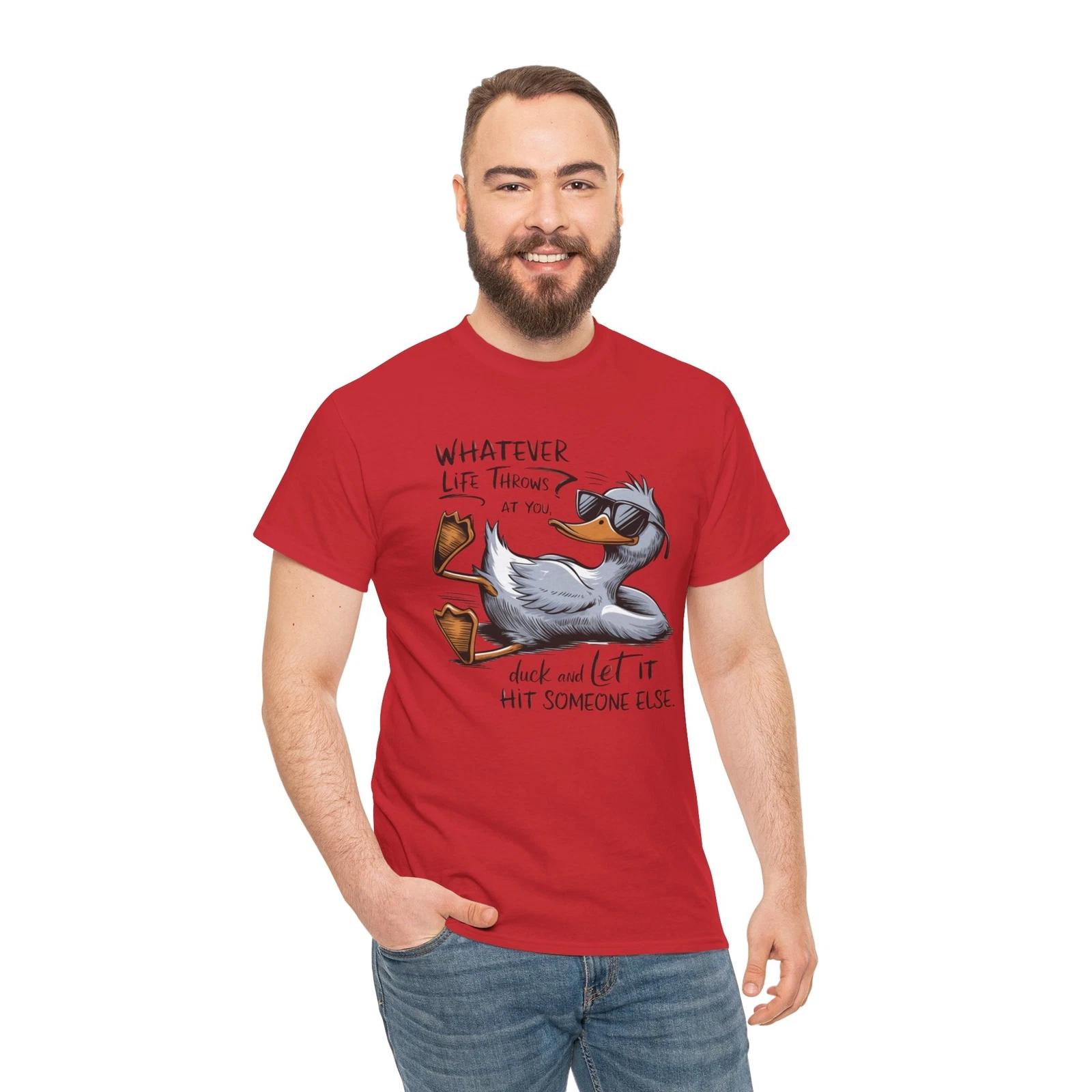 

Duck T-Shirt - Unexpected & Witty Tee Whatever Life Throws At You S