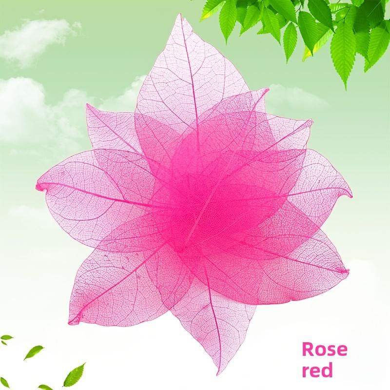 10pcs Colorful Diamond-Veined Pressed Flowers, Decorative Art Dried Flowers, DIY Handmade Materials For Making Accessories