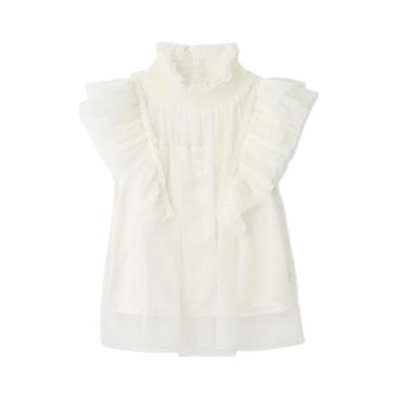 SNIDEL Chacott Collaboration Tulle Blouse SWFB254086 Women s