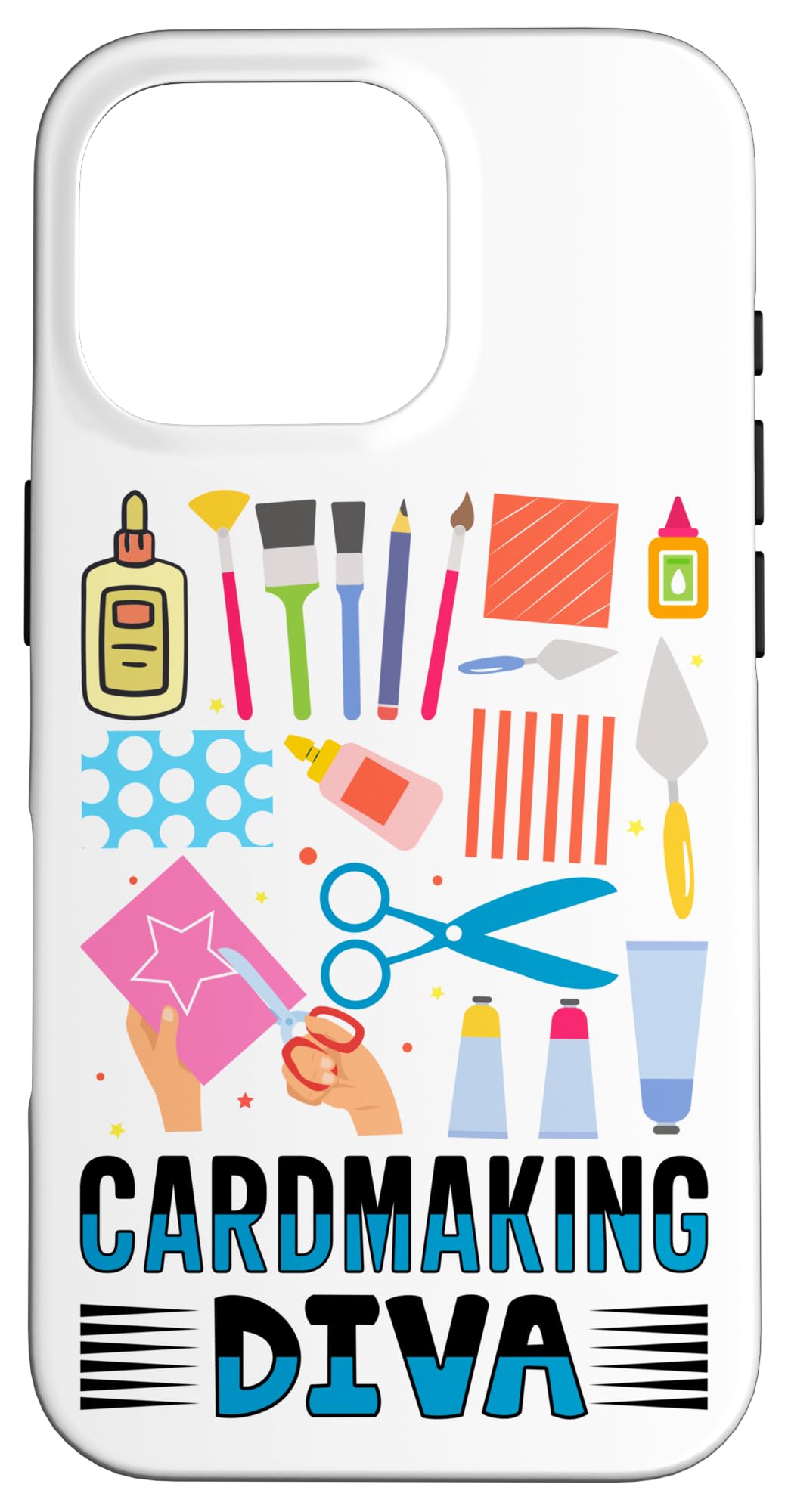 

Paper Craft Card Maker Handmade Crafter Card Making Smartphone Case for iPhone 16 Pro