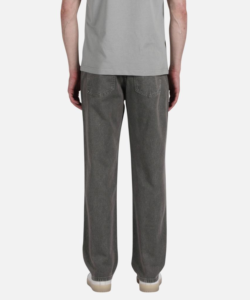 PANICALE Grey Stone Washed Straight Jeans