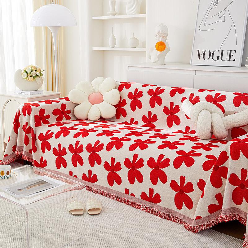 Chenille Internet Celebrity Sofa Towel Sofa Blanket Four Seasons Universal Sofa Cover Cloth with Imperial Concubine Seat
