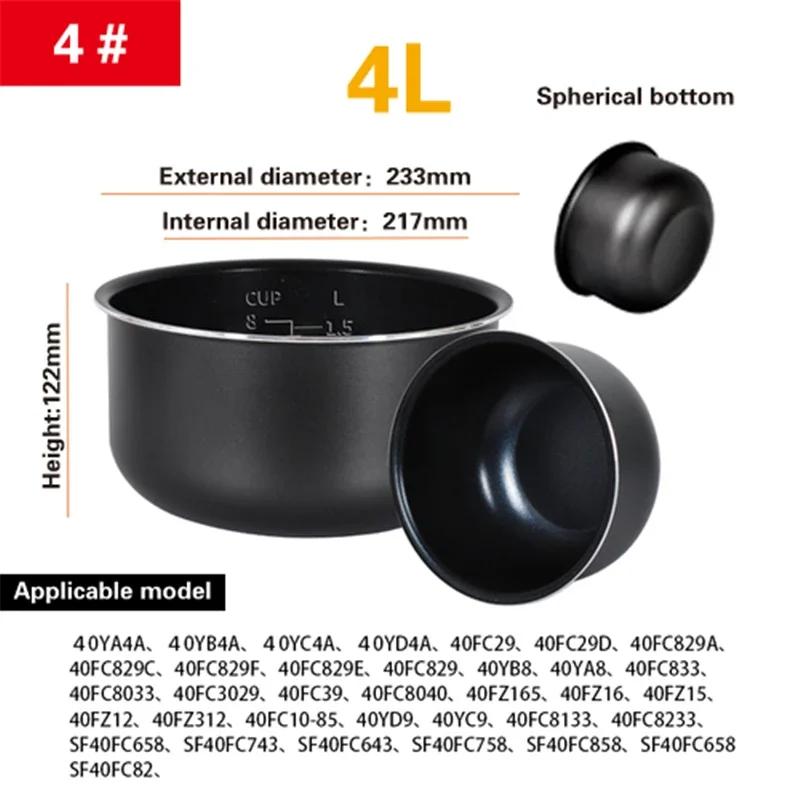 Accesorii oală interioară Recipient interior oală de orez Antiaderent Oală de gătit Accesorii de schimb Bucătărie mâncare Oală de orez căptușeală