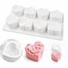 Heart Shaped Mousse Cake Mold Rose Dessert Mold Gift Silicone Cake Mold  Valentine's Day