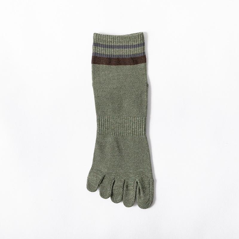 Five-fingered Socks for Men, Spring, Autumn and Summer, Thin Summer Short Cotton Socks, Mesh Sports Split-toe Socks, Mid-calf Socks