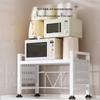 Zhaoran Extendable Double-Layer Kitchen Countertop Storage Rack