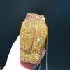 Elephant Style Evening Purse Clutches  Pink/Yellow Rhinestone  Crystal Women Wedding Bridal  Handbags Girls Rhinestone Purses