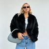 Autumn and winter women's clothing artificial fur jacket European and American street style short cardigan plush top spot
