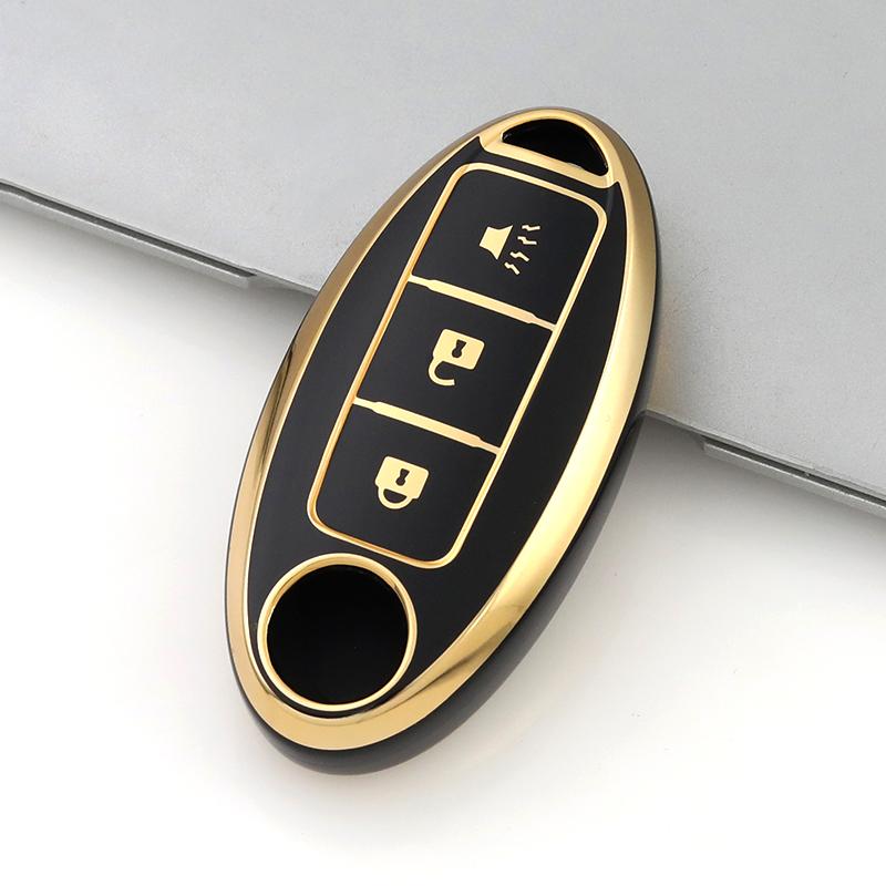 3 Buttons Keyless Shell Bag For Nissan Juke Leaf Micra K12 Note Patrol Qashqai J11 J10 Tiida Versa X-trail Xtrail T32 Soft Key Cover Case